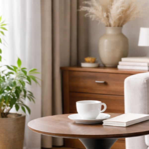 Modern Wooden Coffee Table - Nordic, Homestay - Black
