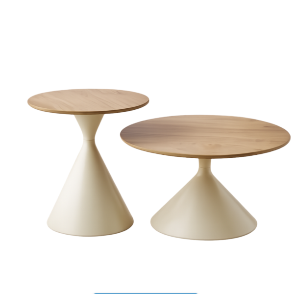 Modern Wooden Coffee Table - Nordic, Homestay - Cream