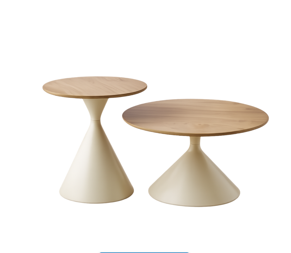 Modern Wooden Coffee Table - Nordic, Homestay - Cream