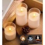 LED Plastic Battery Operated Candle Light – Flameless Flickering Pillar Candle for Safe Indoor Ambience & Décor