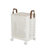 Foldable Rolling Laundry Basket – Ventilated, Space-Saving Clothes Storage Hamper with Wheels