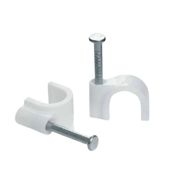 Shind White 25mm Cable Clips – Pack of 45 Pieces