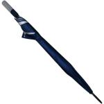 Totally Home TH127 Golf Umbrella Windproof Dual-Layer Double Canopy Automatic Open Rain Shield Navy Blue Large