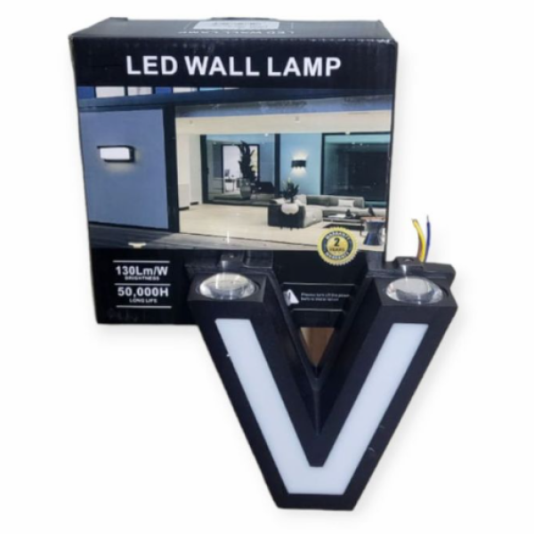 7W LED V Shaped Wall Lamp 3000K | Energy-Efficient Modern LED Wall Light for Living Room, Bedroom, Office | Warm White Light